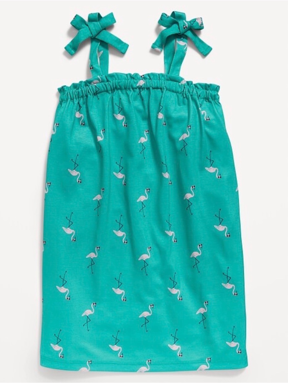 Old Navy Girls Green Flamingo Dress